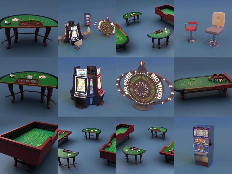 Large Collection of Casino interior pieces