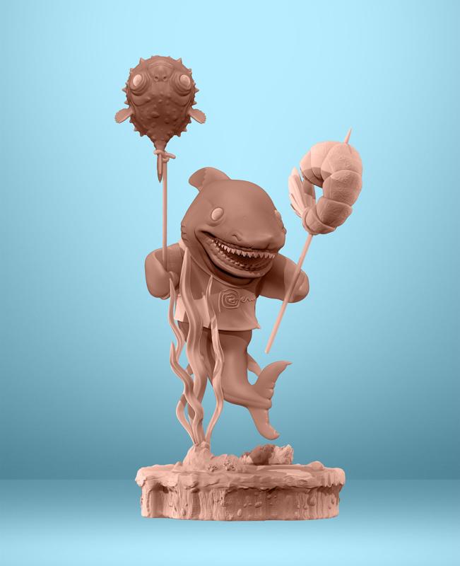 "TOYITO" ART TOY PERUNIAN SHARK