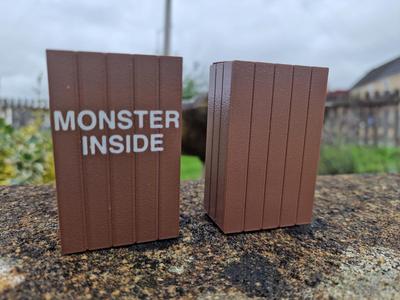 Folding Monster Inside Gift Box for Zou3D Monsters