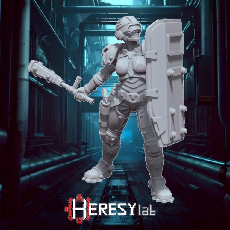 HL032 – Female "Curbstomper" Riot Enforcer
