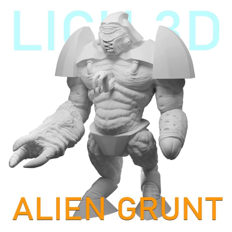 Alien Grunt - Half Life - STL - OBJ - FBX -