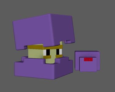 Minecraft Shulker and Endermite Minifigure