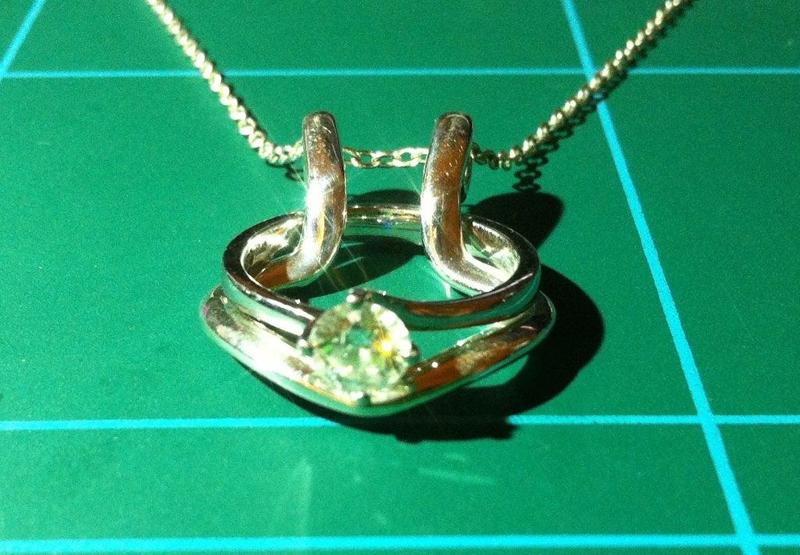 Necklace ring holder