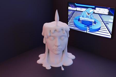 Woman candle