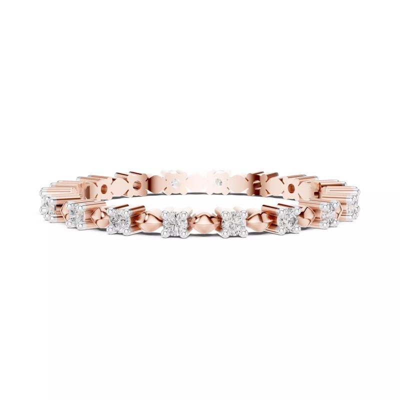 Full Eternity Round Diamond Matching Wedding Band 3DM STL Video