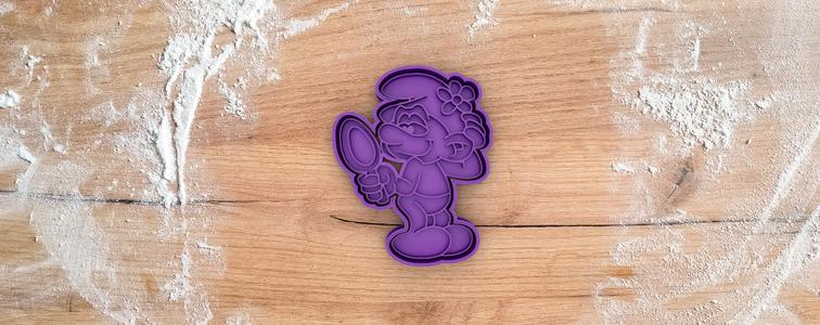 Vanity cookie cutter from the Smurfs