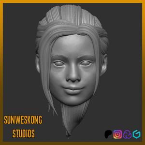 Claire Redfield RE2Remake Smiling Headsculpt