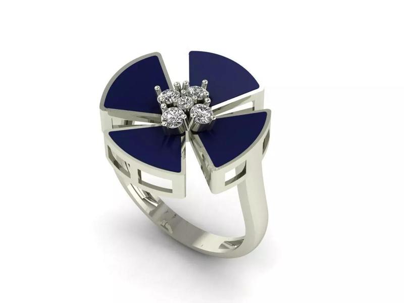 Flower model ring