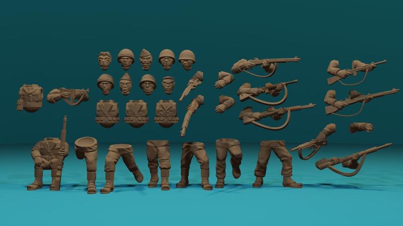 La Nueve "The Nine" Mechanized Spanish WW2 Infantry.