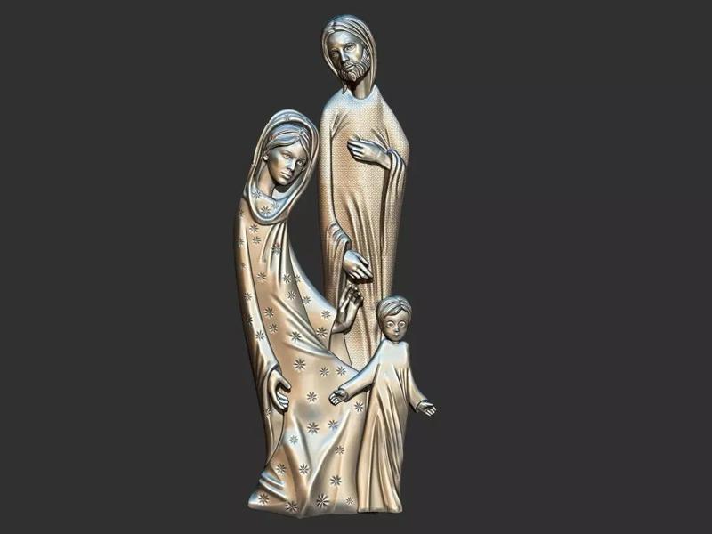 Holy Family Stylized Pendant