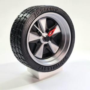 Porsche wheel clock