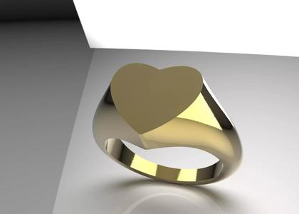 RING HEART CHEVALIER measure 10 EU
