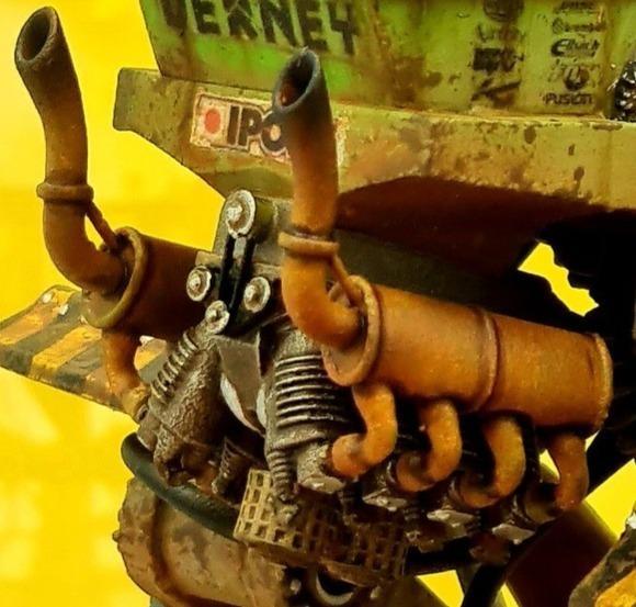 WWI Aviation V8 engine 1:64