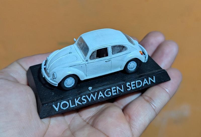 Volkswagen car "bocho" 1/56 scale (with interior design)