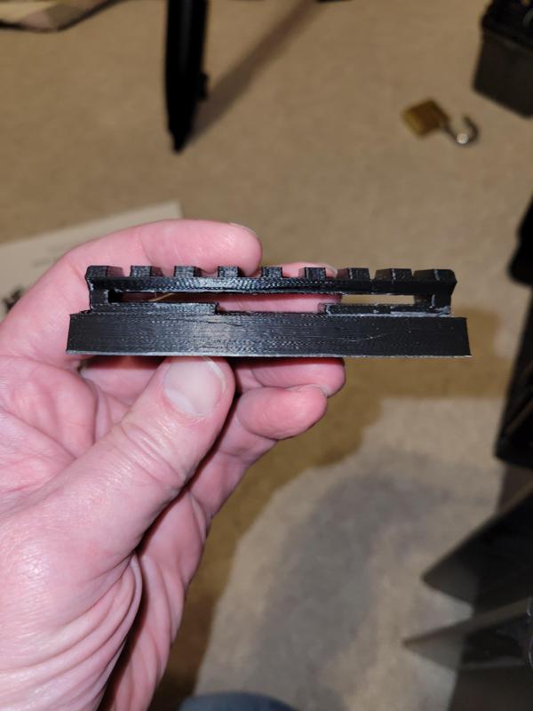 Picatinny rail (MOLE) to MEADE ETX125 telescope sight scope mount