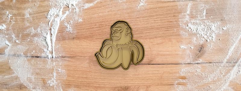Chimpanzini Bananini cookie cutter from Brainrot Italian