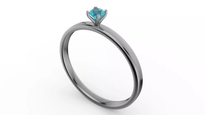 Ring - Solitary Palladium Collection