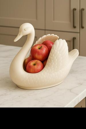 Elegant Swan Catchall Bowl – 3D Printable Decorative Tray