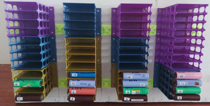 Powerwall battery 18650 holder x4