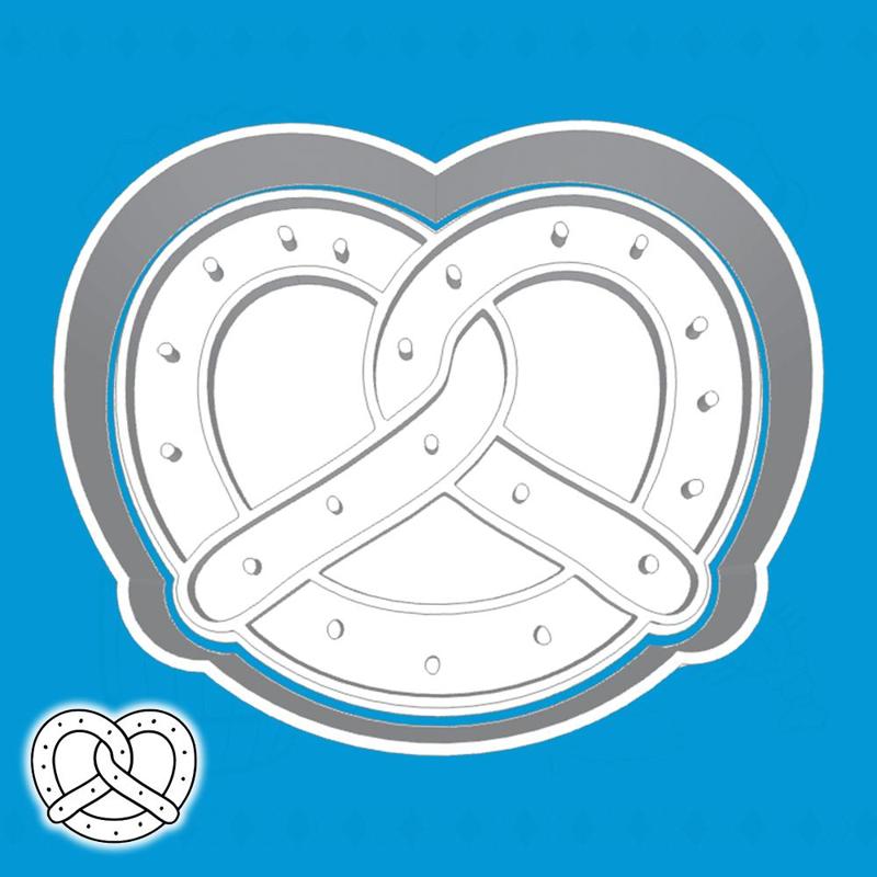 Oktoberfest cookie cutters - pretzel (style 1)