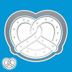 Oktoberfest cookie cutters - pretzel (style 1)