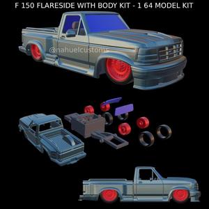 F 150 FLARESIDE WITH BODY KIT - 1 64 MODEL KIT