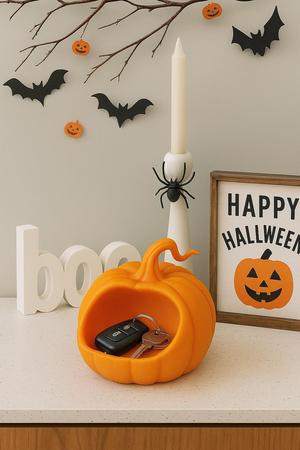3D Printable Pumpkin Catchall Bowl – Halloween Entryway Key & Candy Holder