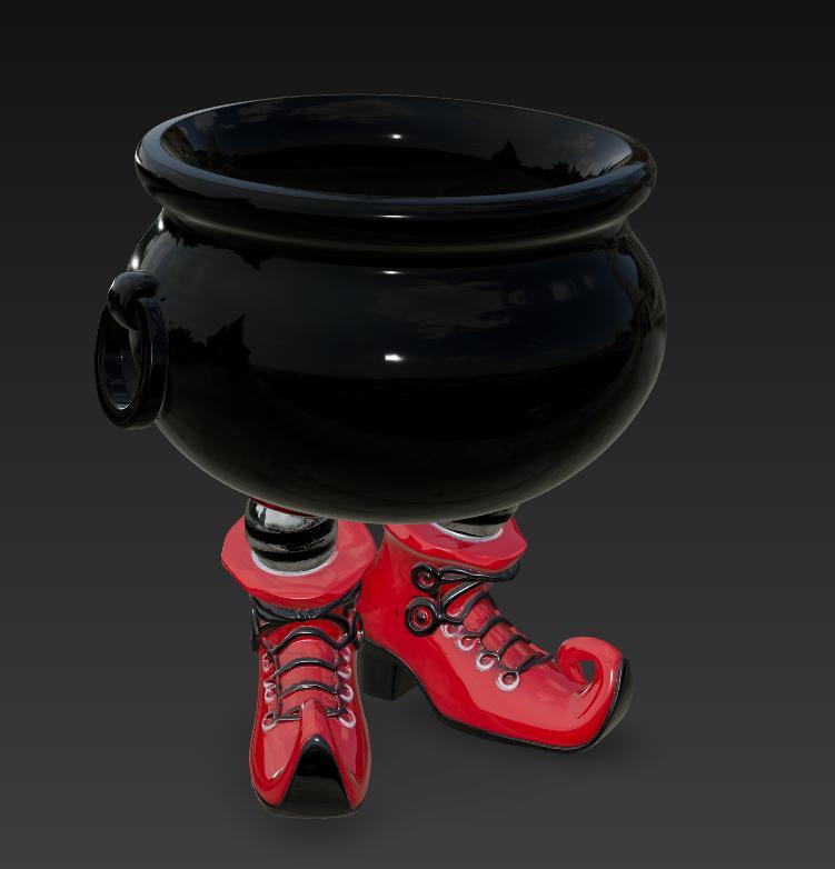 Halloween Decoration Figure Witch's Cauldron for Witches Potions