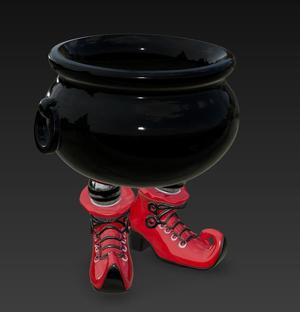 Halloween Decoration Figure Witch's Cauldron for Witches Potions