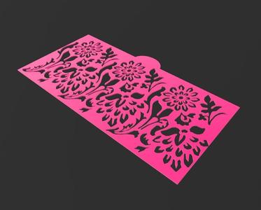 Decorative Stencil Flowers 200mm