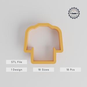 Coat Shape Cutter Set, 18 Sizes, Perfect for Cookies, Fondant & Clay, Fashion Garment Design