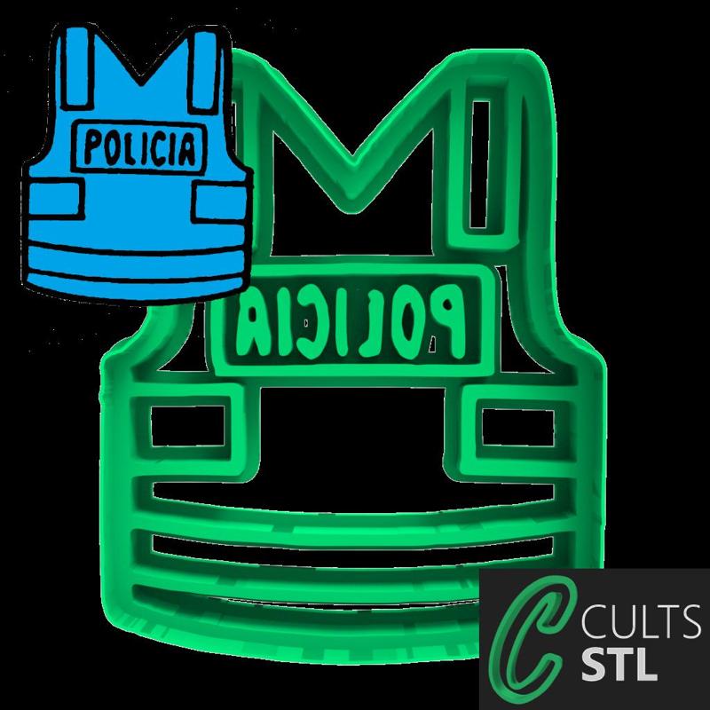 CORTADOR COLETE POLÍCIA - 7cm