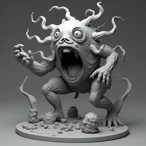 Grotesque Horror: 28-32mm FDM Optimized Miniature