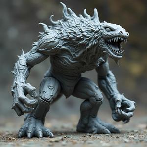 Feral Bestial Horror: 28-32mm Scale STL