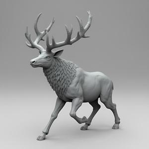 Majestic Stag Beast - 32mm Fantasy Miniature