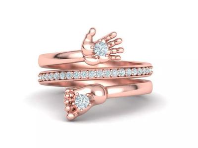 Baby Foot-Hand printable ring 3dmodel