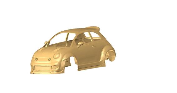 Fiat 500 widebody shell for rc car