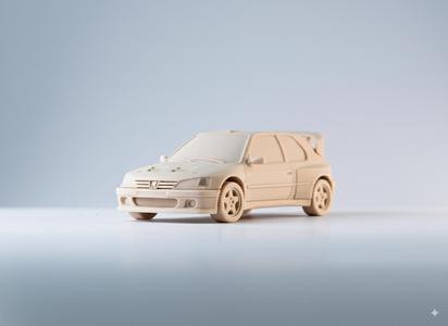 Peugeot 306 Maxi Turbo 3D Model Car