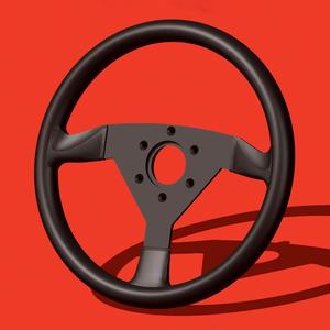 3D Printable Steering Wheel (305mm, 70mm PCD) Small printer friendly!