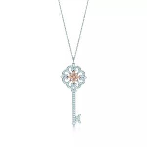 KT-003 key necklace with diamonds