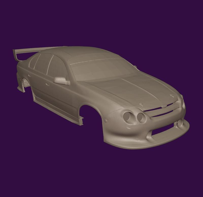RC BODY AY FALCON GRPC FORD TOURING 3D STL PRINT