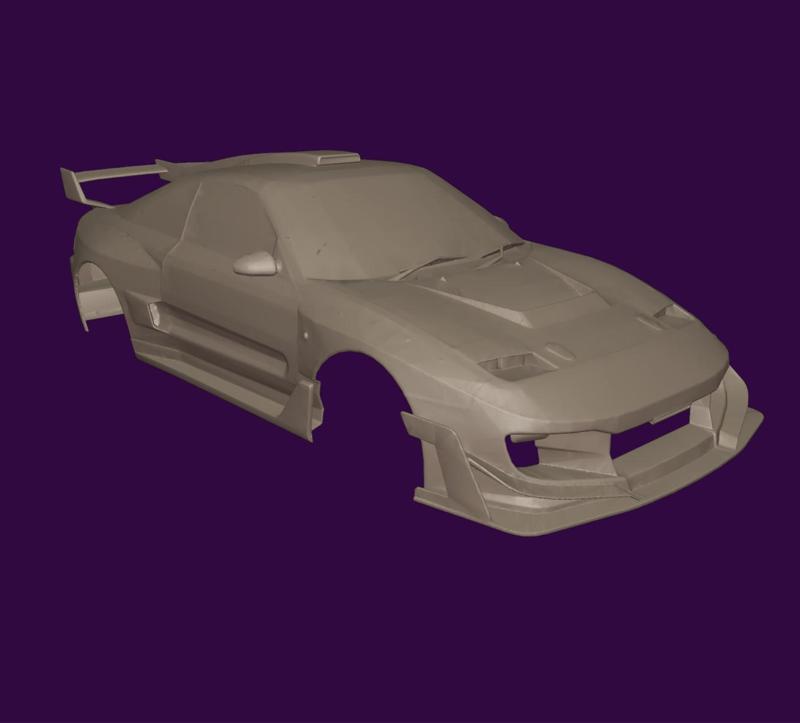 RC BODY MR2 TOYOTA WIDEBODY 3D STL PRINT