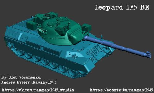 Leopard 1A5 BE Belgian coldwar MBT 1:100