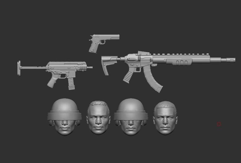 GI Joe Trooper Headsculpts for Action Figures