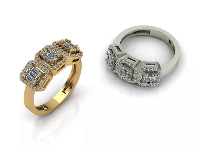 Baguette ring