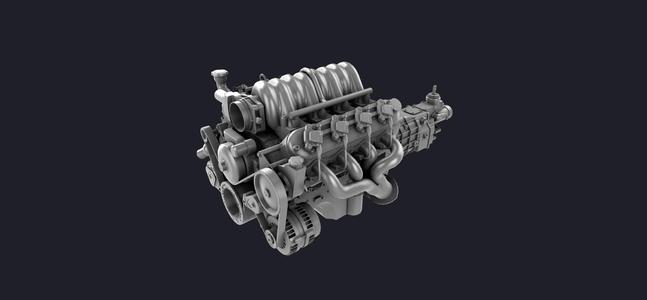 LS3 Engine 3D MODEL