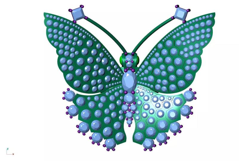 Butterfly Rings Designs 3d models