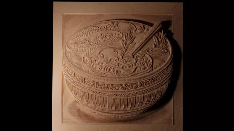 Jambalaya CNC 3d Print High Relief Sand Casting