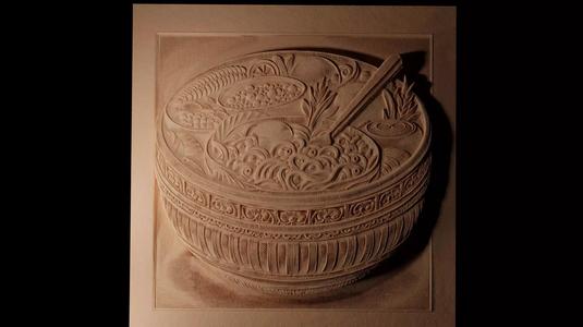 Jambalaya CNC 3d Print High Relief Sand Casting