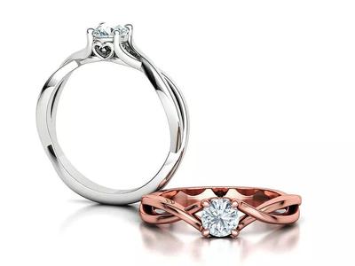 Penelope Trellis Solitaire Ring with Half Carat Stone setting